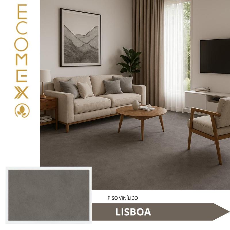 Piso Vinilico Eco Hard, Placa 0,30x609,6x609,6 Cor Lisboa, Marca